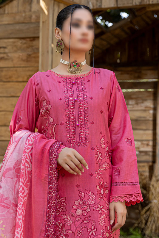 3 Piece - Embroidered Lawn - Andaz 101