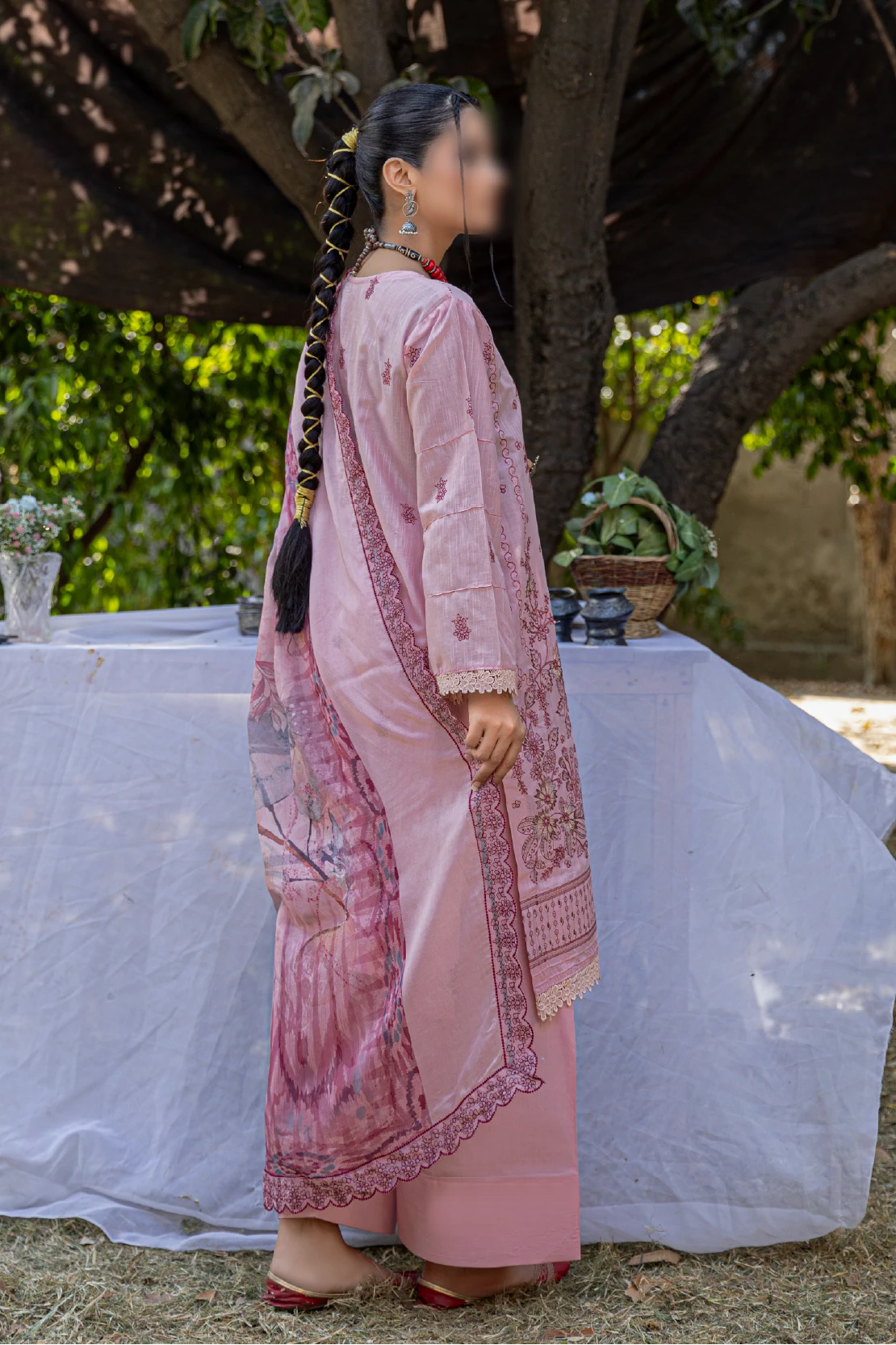 3 Piece - Embroidered Lawn - Andaz 109