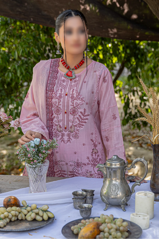 3 Piece - Embroidered Lawn - Andaz 109