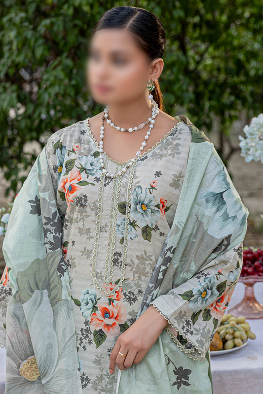 3 Piece - Embroidered Lawn  - Bloom 510