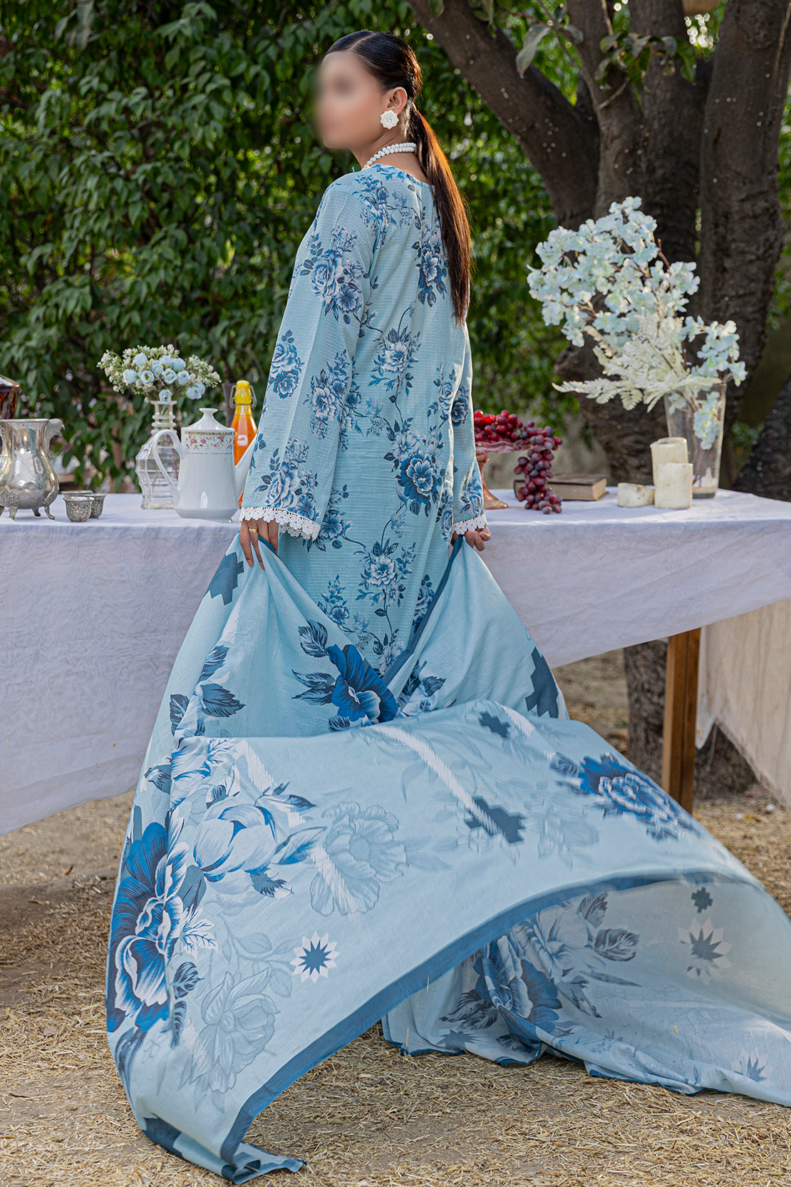 3 Piece - Embroidered Lawn - Bloom 509