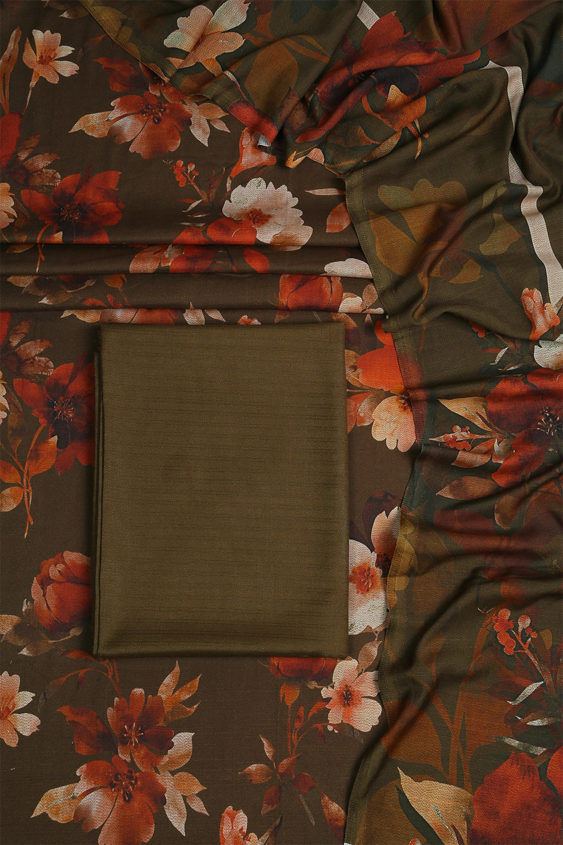 3 Piece - Digitally Printed Dhanak - WD101