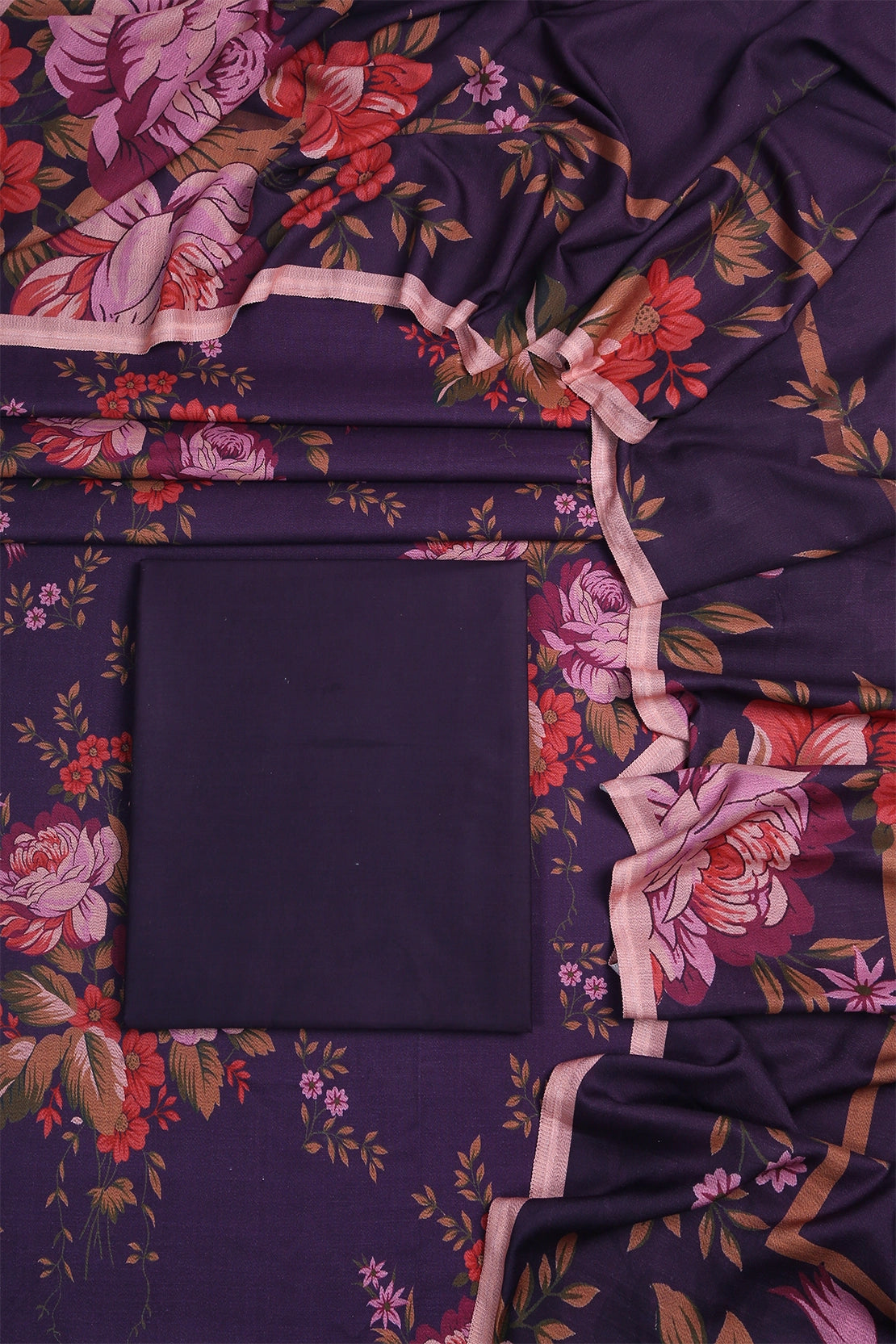 3 Piece - Digitally Printed Dhanak - WD102