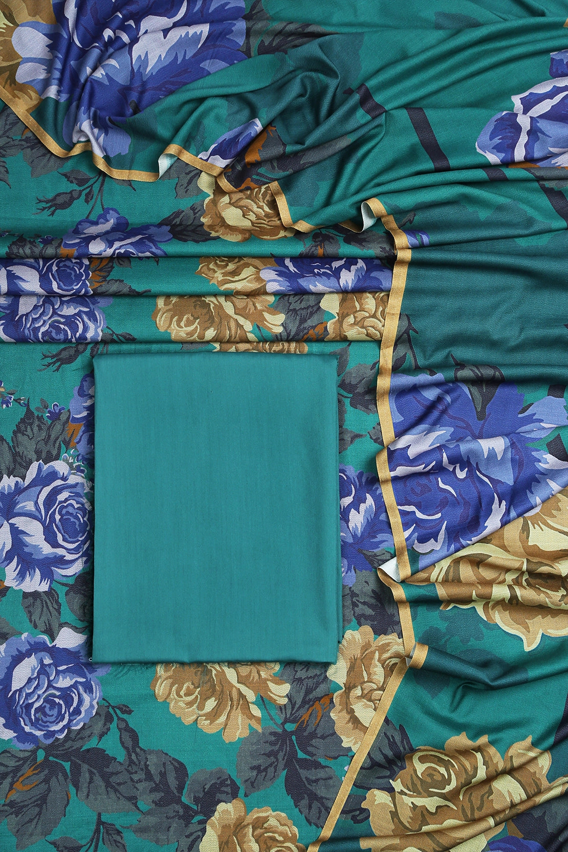 3 Piece - Digitally Printed Dhanak - WD104