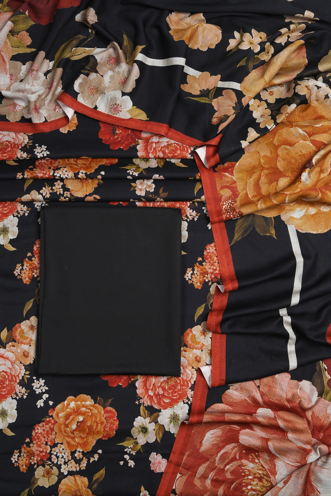3 Piece - Digitally Printed Dhanak - WD106