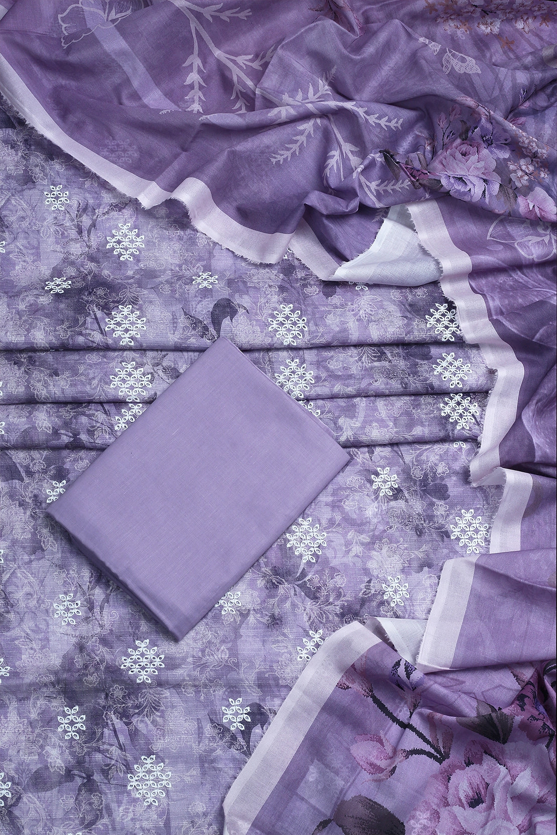 3 Piece - Embroidered Lawn - D1602