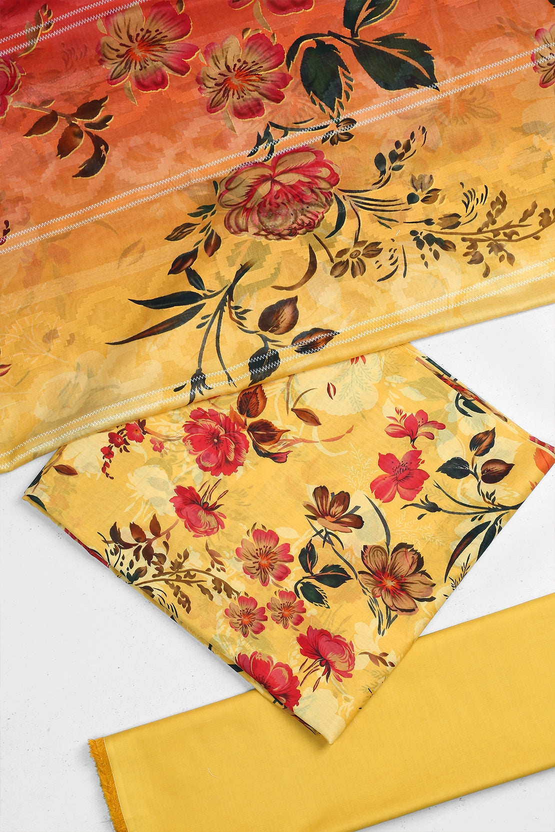 3 Piece - Digitally Printed Lawn - F26 - D2810