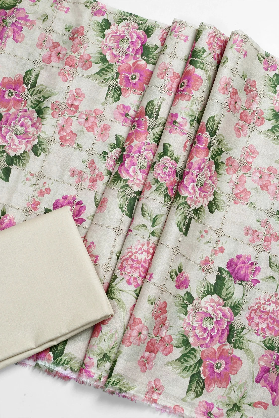 2 Piece - Embroidered Lawn - F35 - D3001