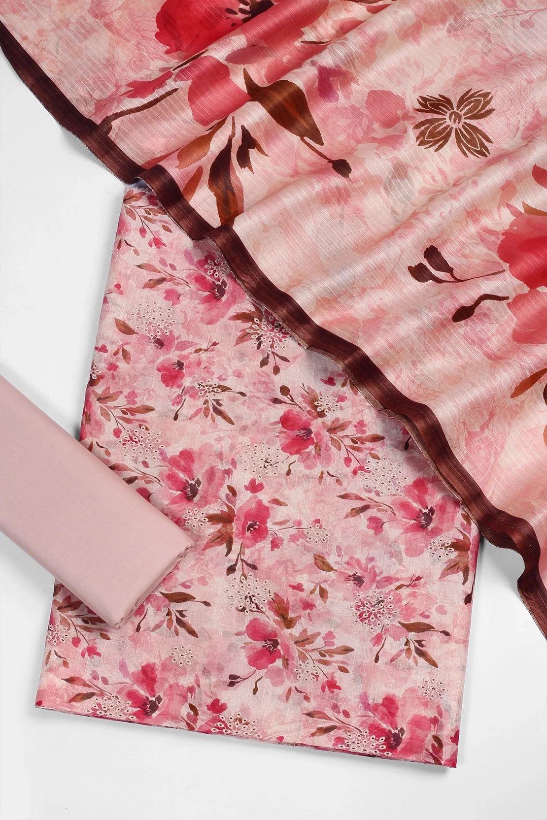 3 Piece - Embroidered Lawn - F49 - D3106