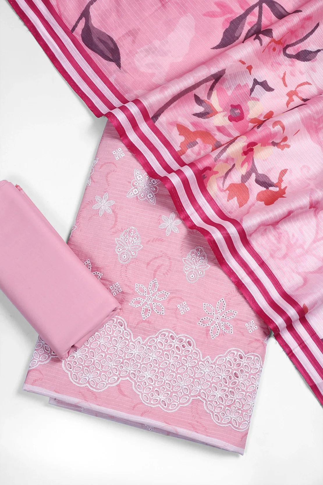 3 Piece - Embroidered Lawn - F41 - D3202