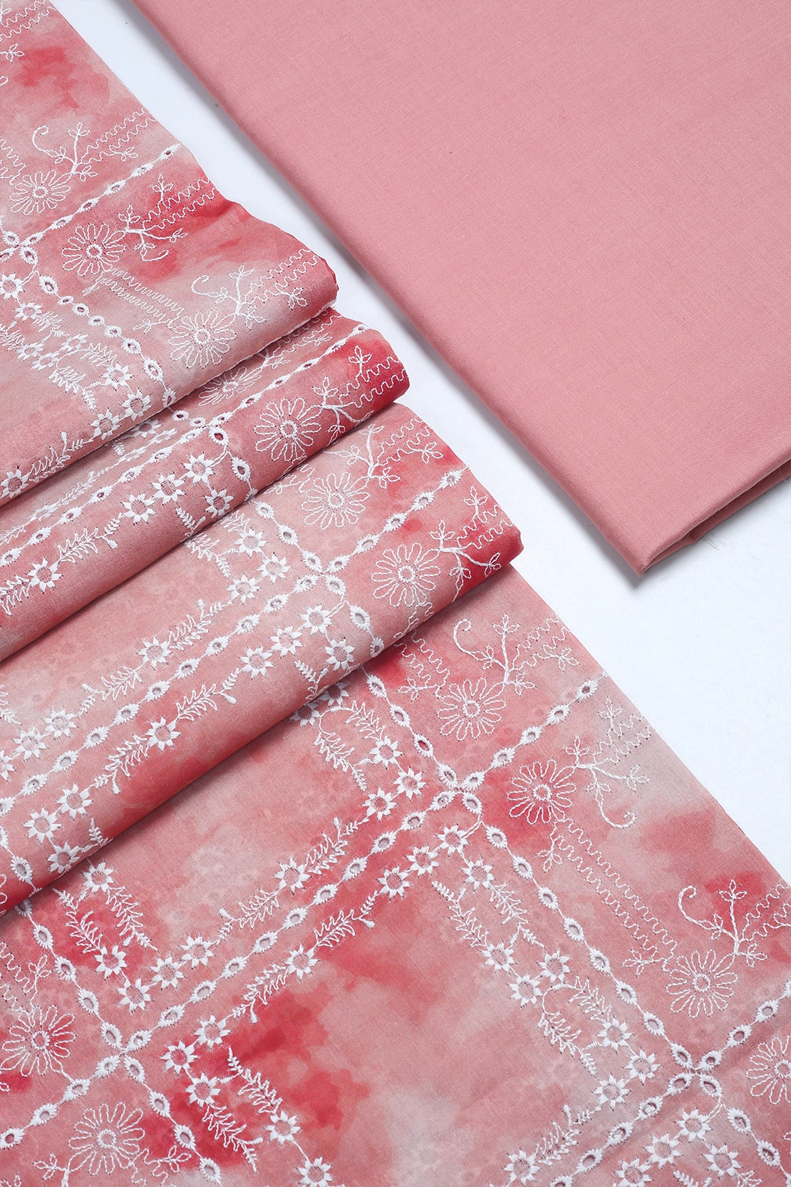 2 Piece - Embroidered Lawn - D3801