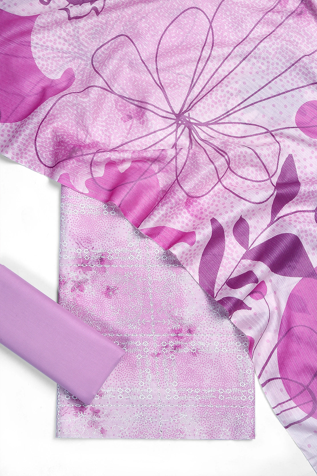 3 Piece - Embroidered Lawn - F54 - D4205