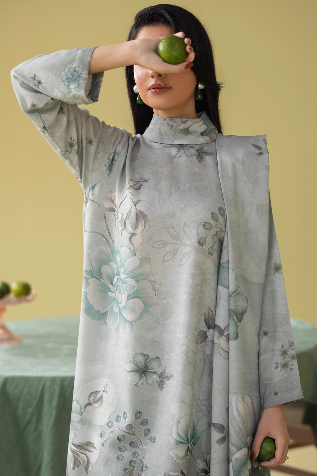 3 Piece - Digitally Printed Silk Karandi - WD803