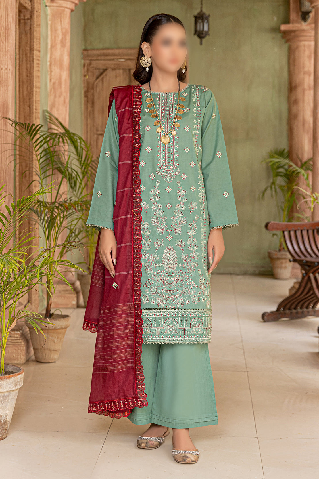 3 Piece - Embroidered Lawn - Khayaal 101