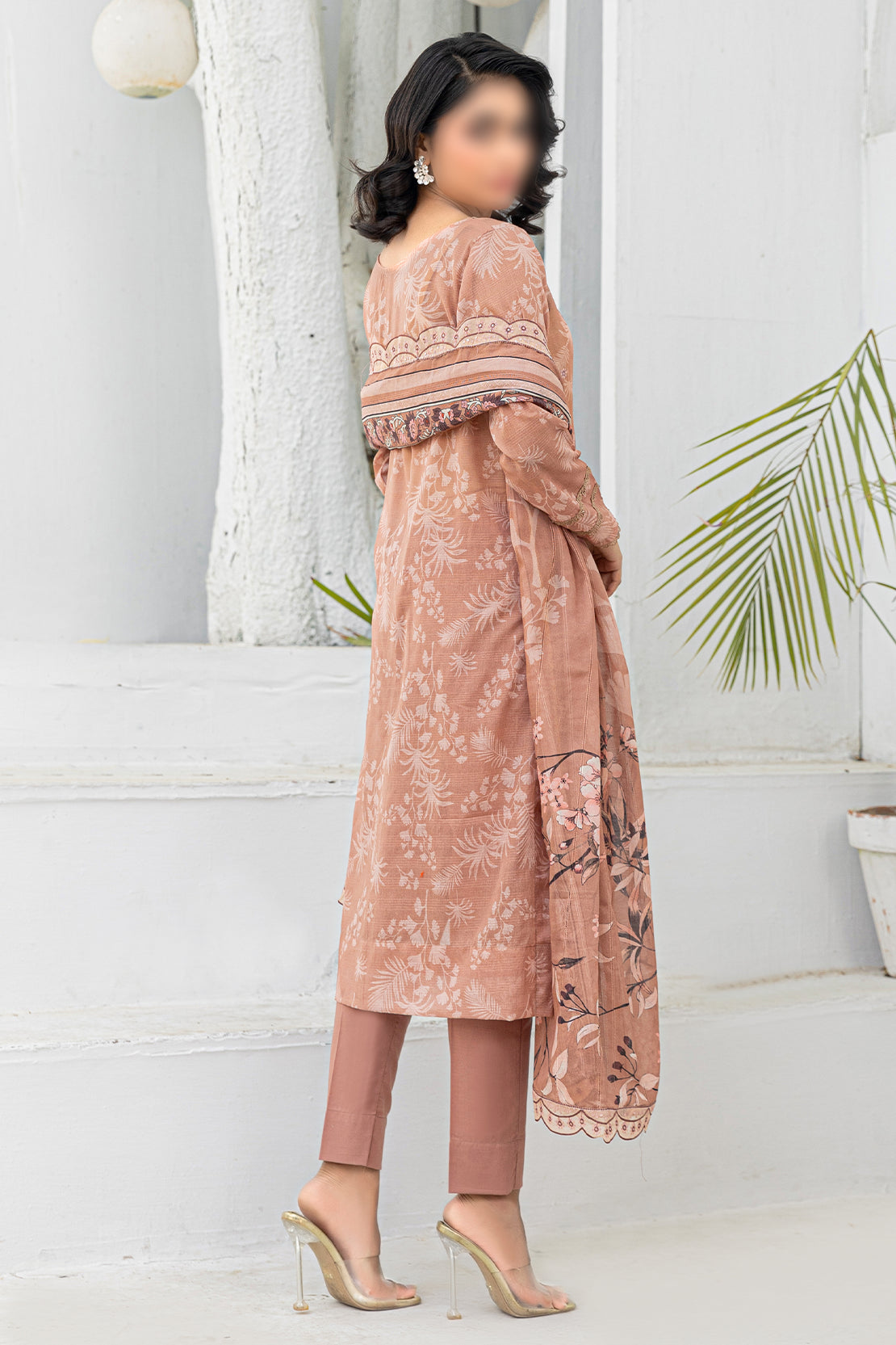 3 Piece - Embroidered Lawn - Afrozeh 203