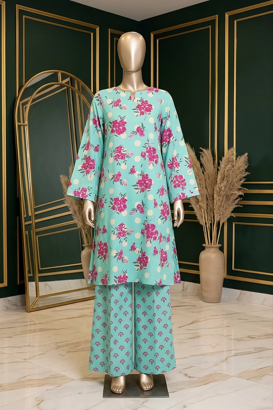 2 Piece - Digitally Printed Lawn - B39 - D5105