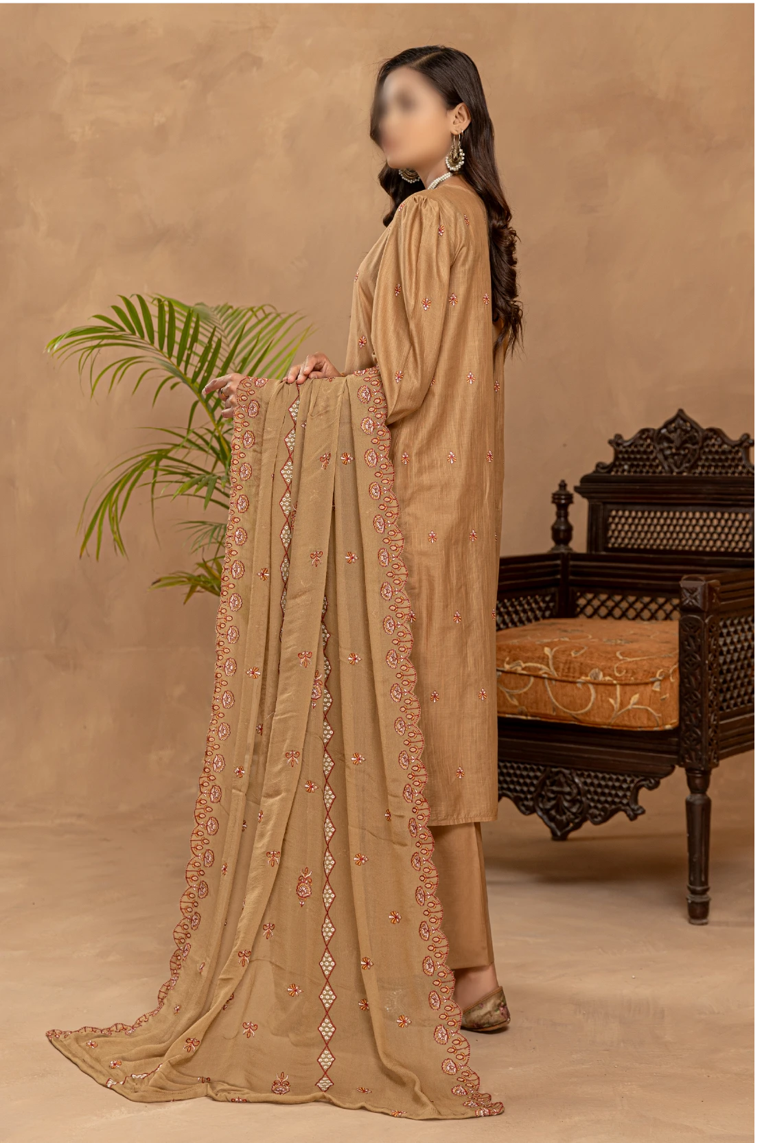 3 Piece - Embroidered Lawn - Nikhar 103
