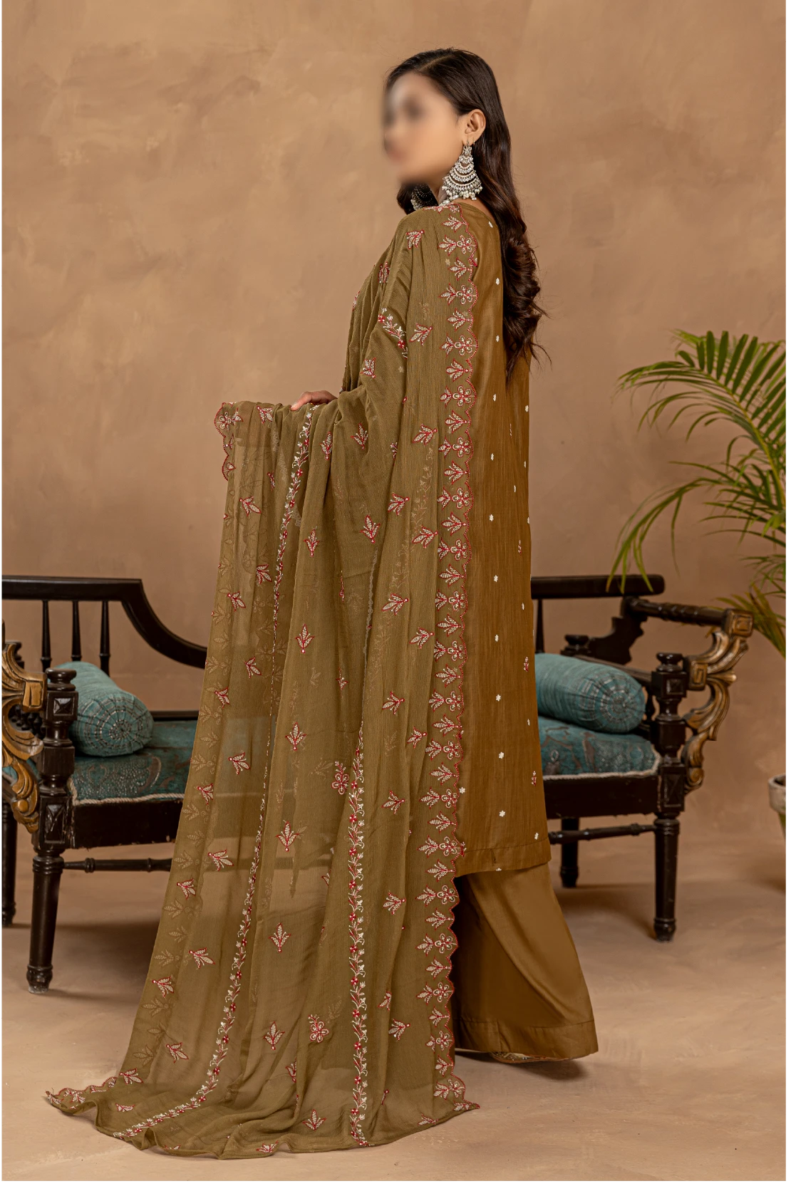 3 Piece - Embroidered Lawn - Nikhar 104