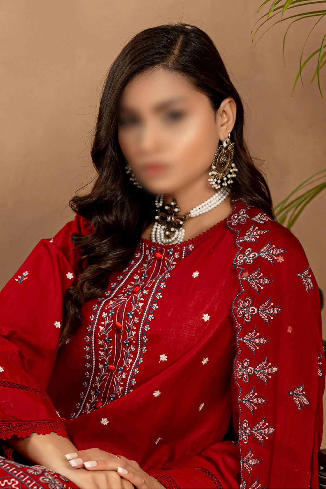 3 Piece - Embroidered Lawn - Nikhar 105