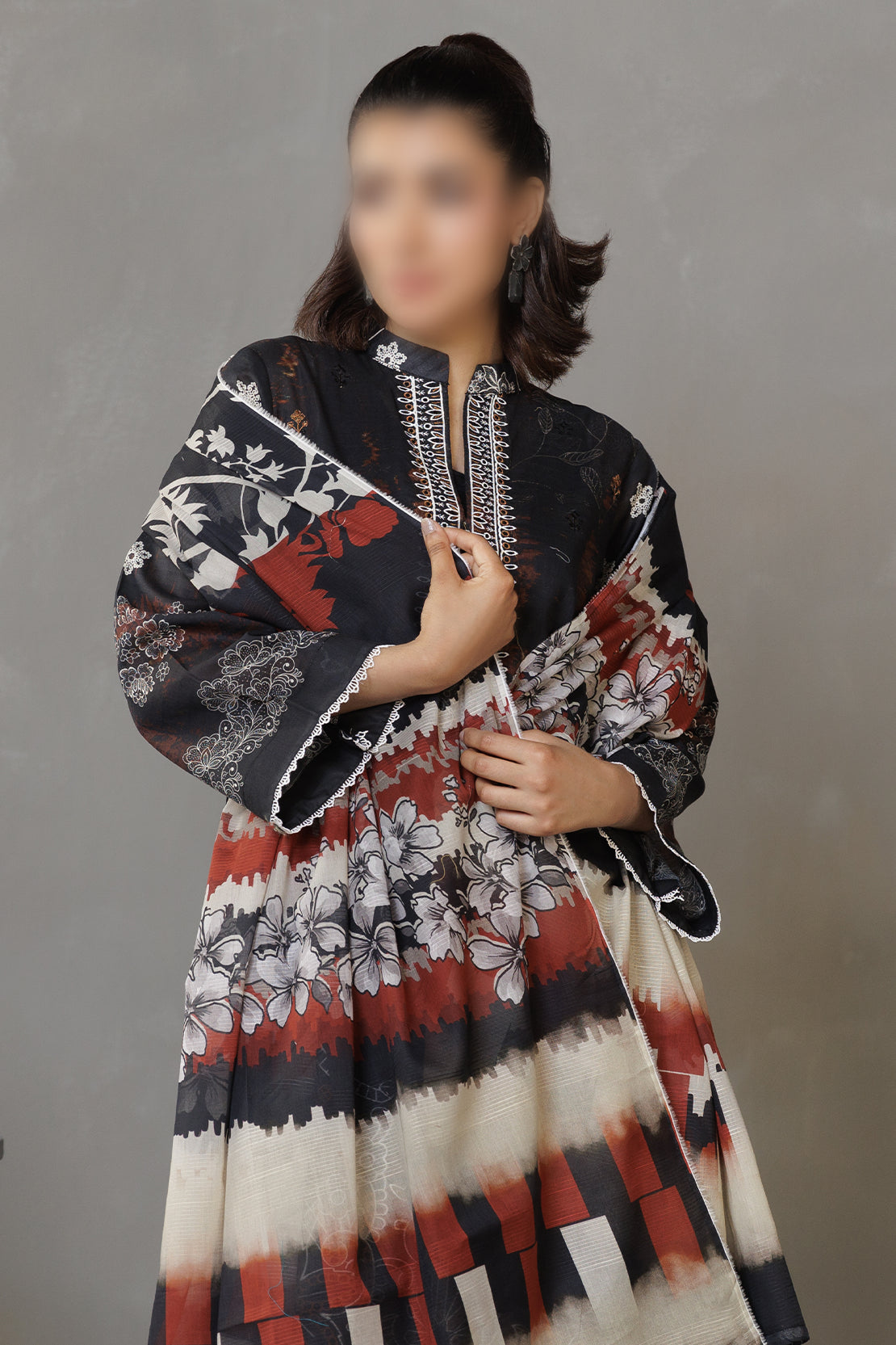 3 Piece - Embroidered Lawn - Parisa 310