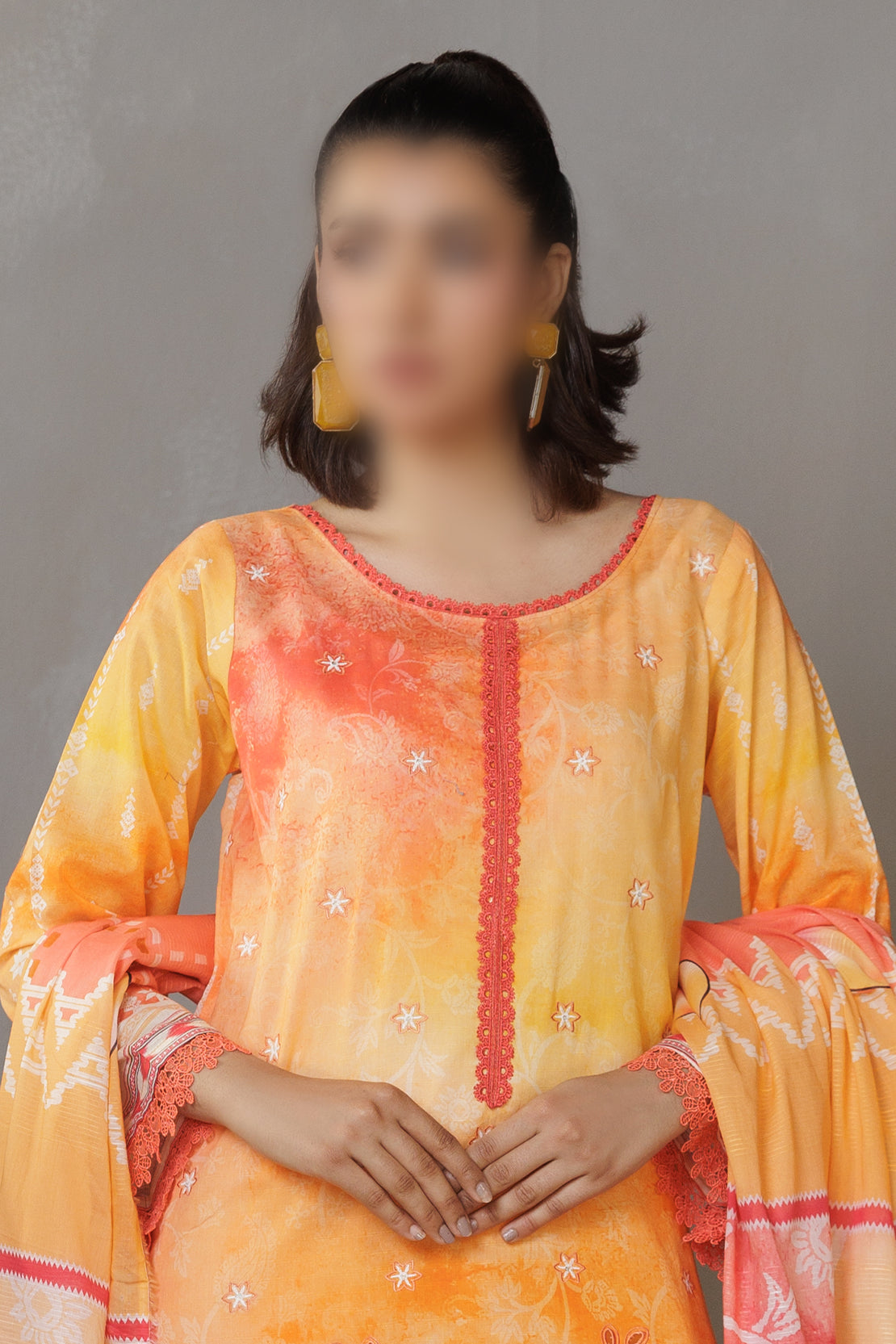 3 Piece - Embroidered Lawn - Parisa 304