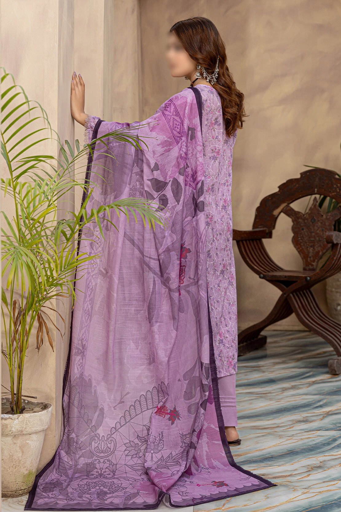 3 Piece - Embroidered Lawn - Parisa 105