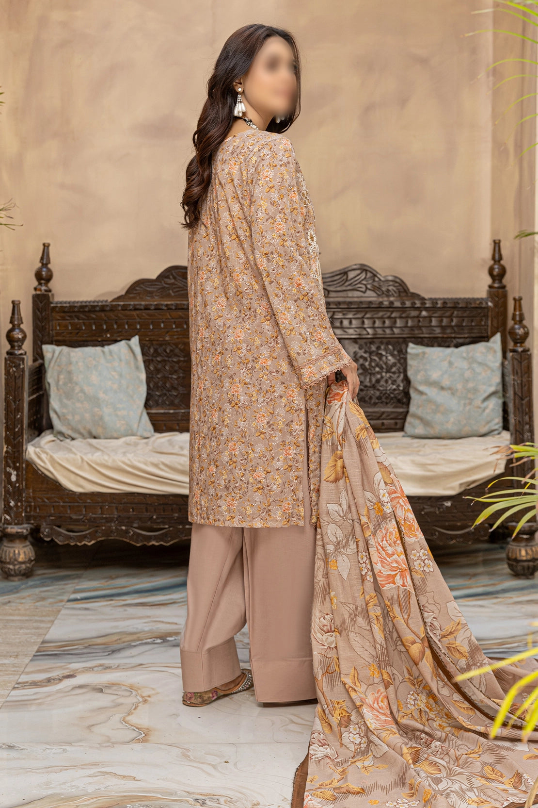 3 Piece - Embroidered Lawn - Parisa 104