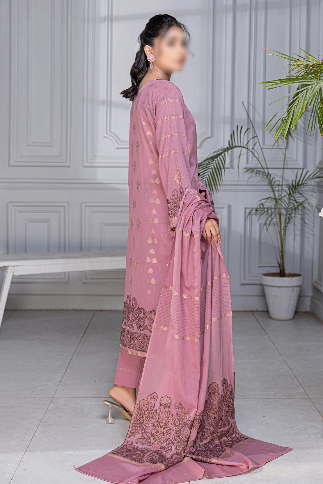 3 Piece - Jacquard Brosha Lawn - RimJim 302