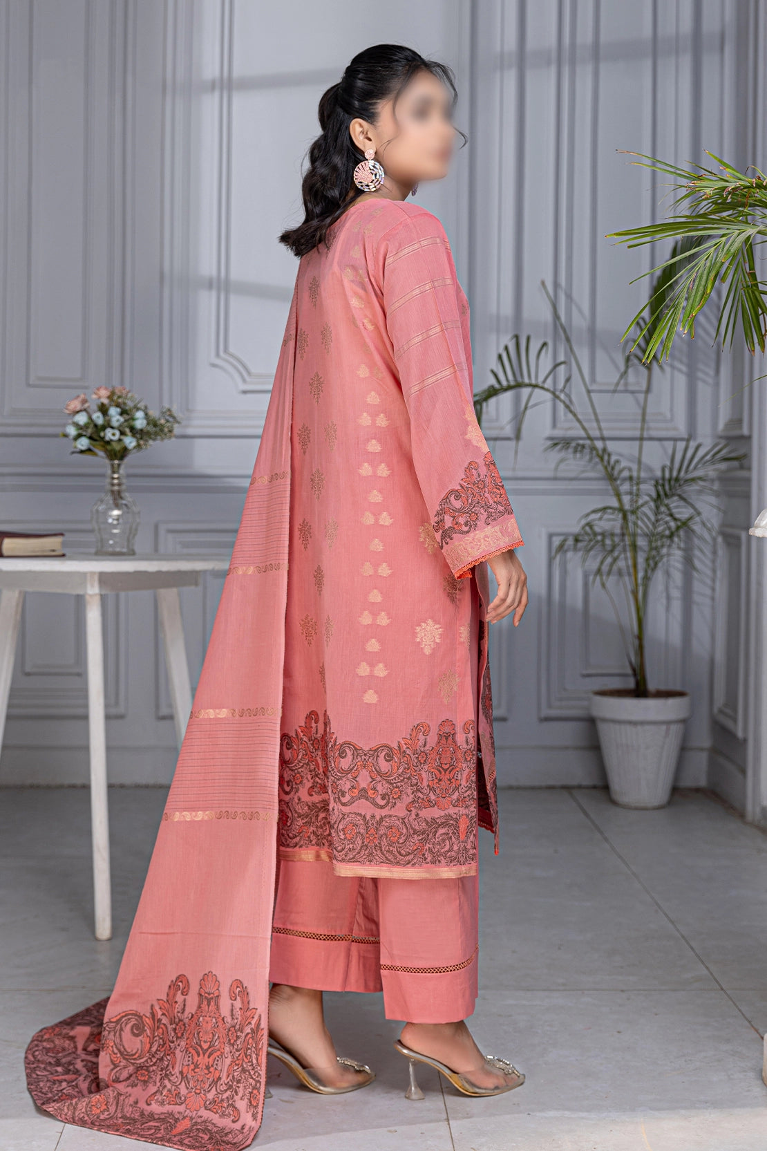 3 Piece - Jacquard Brosha Lawn - RimJim 304