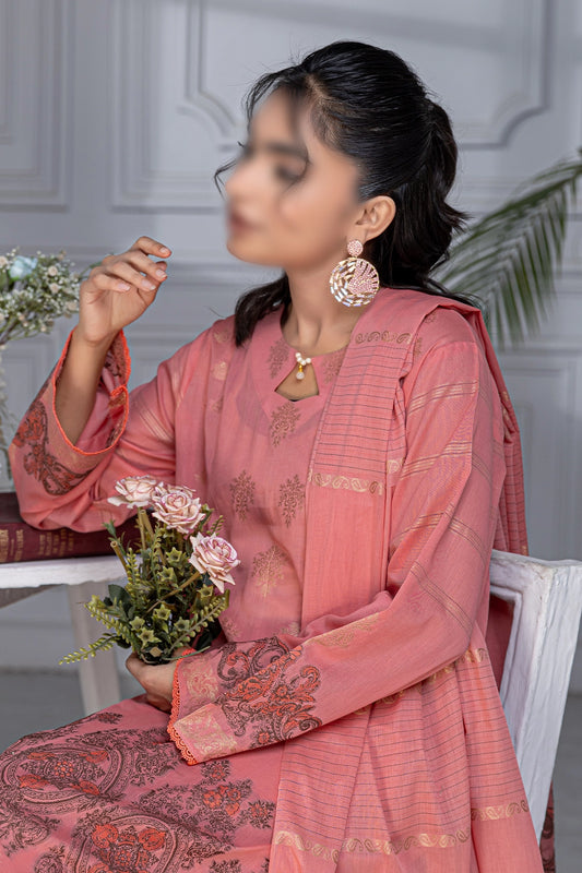 3 Piece - Jacquard Brosha Lawn - RimJim 304