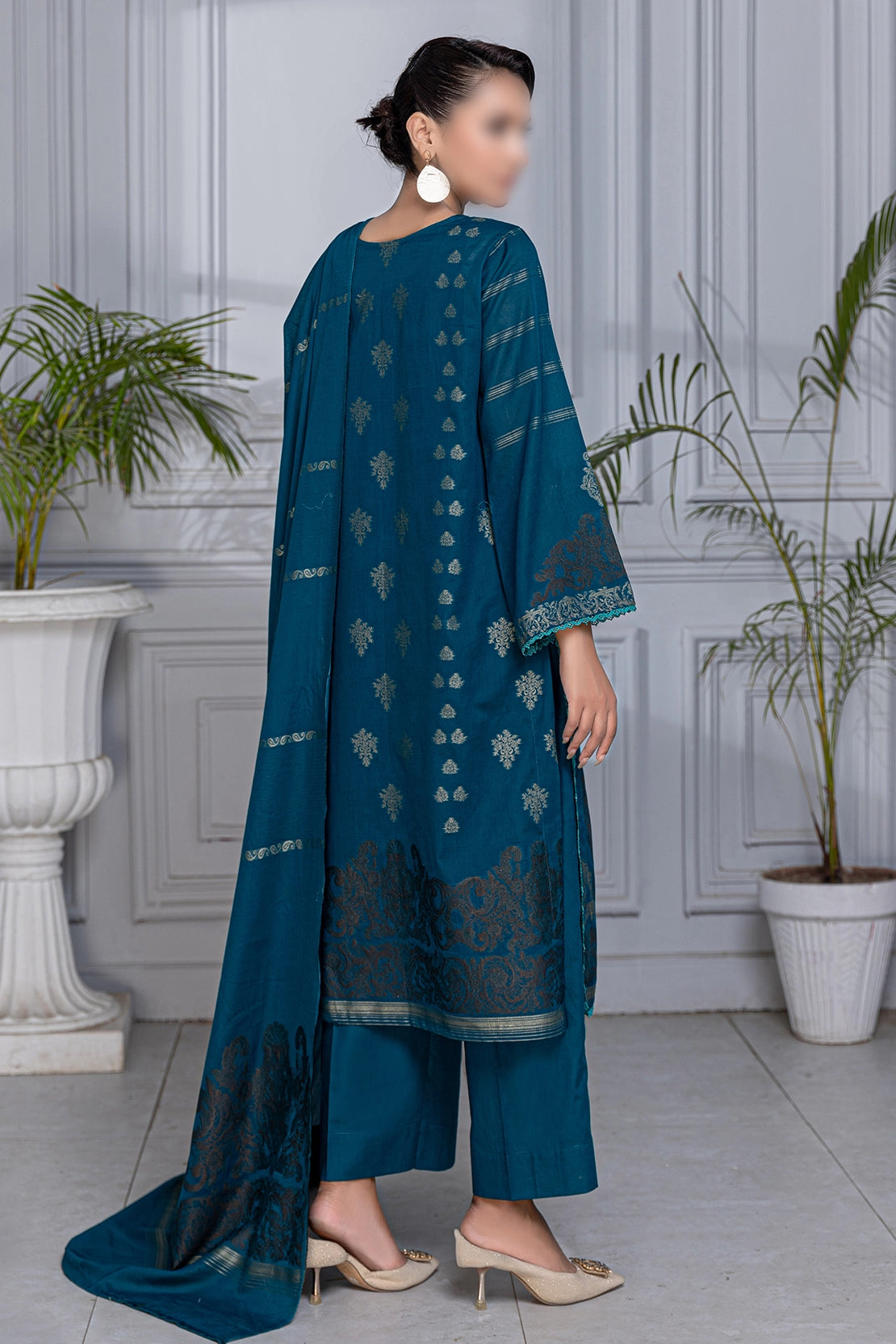 3 Piece - Jacquard Brosha Lawn - RimJim 307