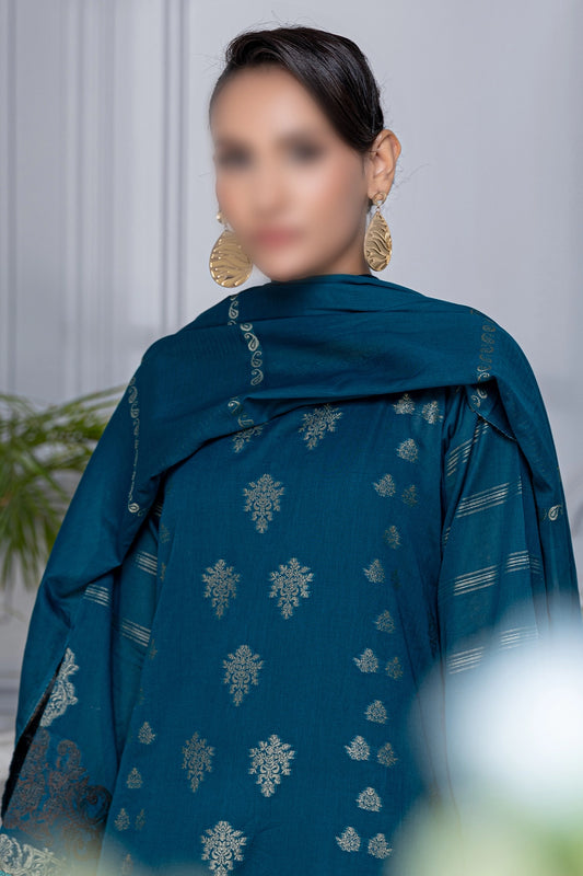 3 Piece - Jacquard Brosha Lawn - RimJim 307