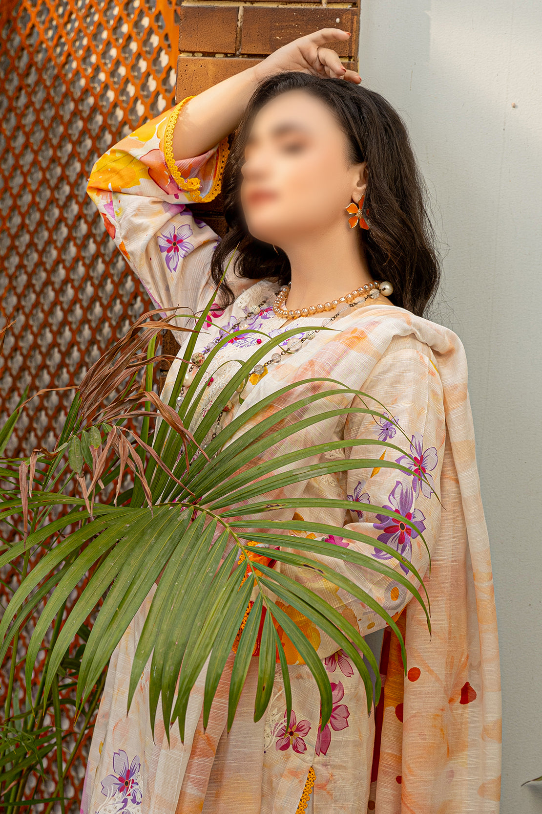3 Piece - Embroidered Lawn - Sahil 106