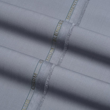 MEN UNSTITCHED - POLY VISCOSE BLEND - PLATINUM - D35