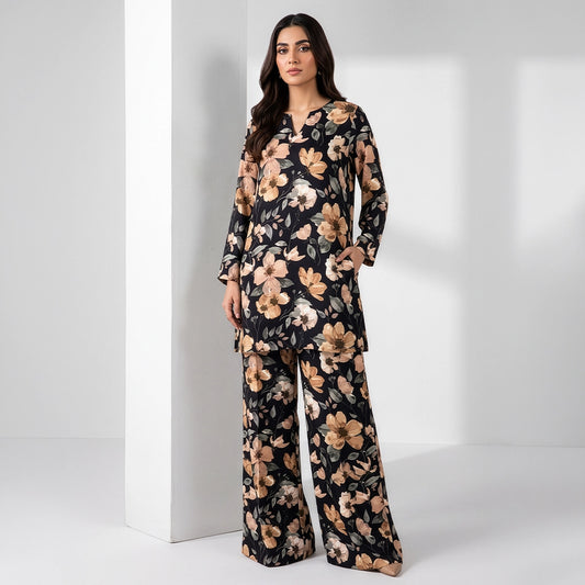 2 Piece - Digitally Printed Linen - D116