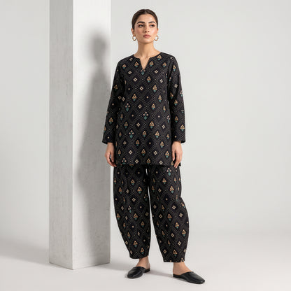 2 Piece - Digitally Printed Linen - D104