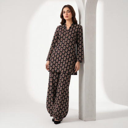 2 Piece - Digitally Printed Linen - D101