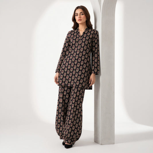 2 Piece - Digitally Printed Linen - D101