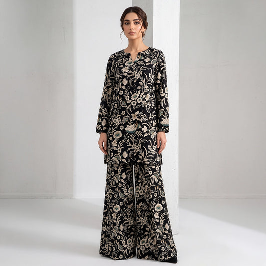 2 Piece - Digitally Printed Linen - D106