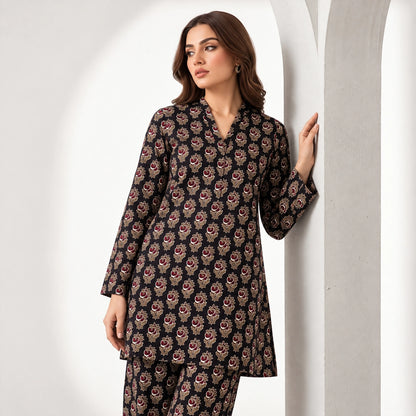2 Piece - Digitally Printed Linen - D101