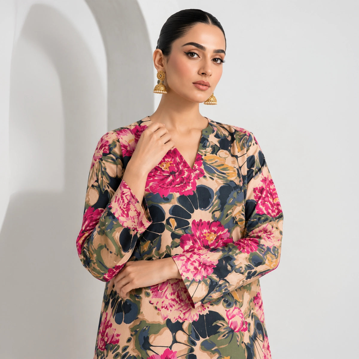2 Piece - Digitally Printed Linen - D113