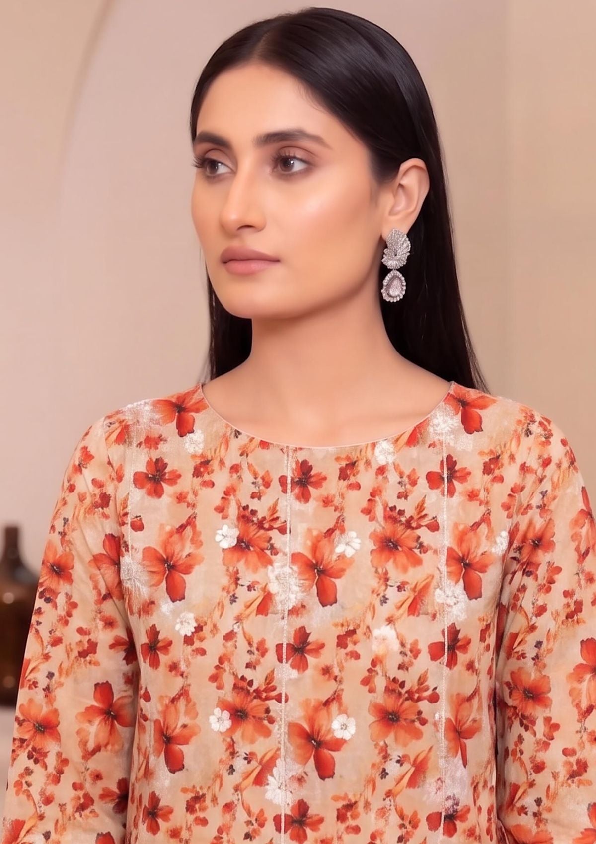 3 Piece - Embroidered Lawn - Fantak V177 - 02