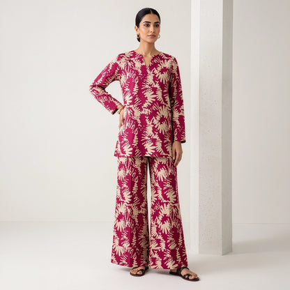 2 Piece - Digitally Printed Linen - D115