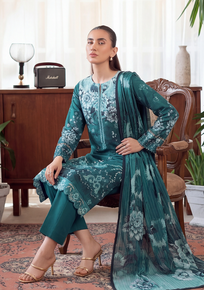 3 Piece - Embroidered Lawn - Fantak V303 - 03