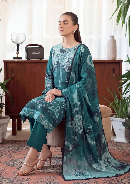 3 Piece - Embroidered Lawn - Fantak V303 - 03
