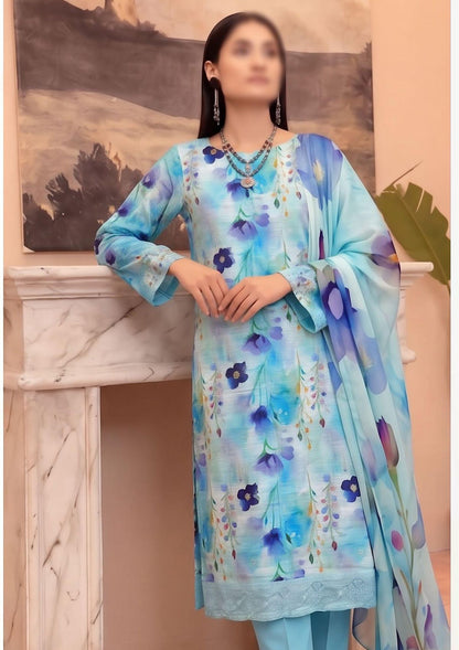 3 Piece - Embroidered Lawn - Fantak V177 - 03
