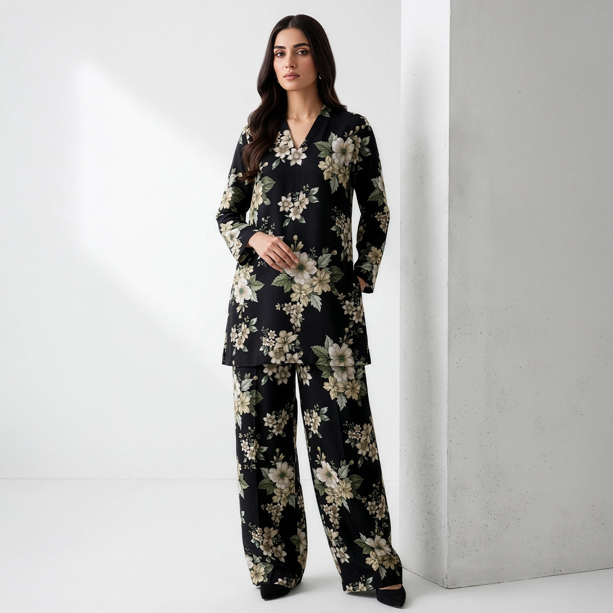 2 Piece - Digitally Printed Linen - D117
