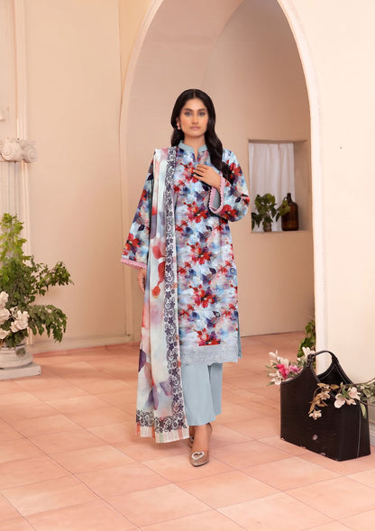 3 Piece - Embroidered Lawn - Fantak V177 - 04