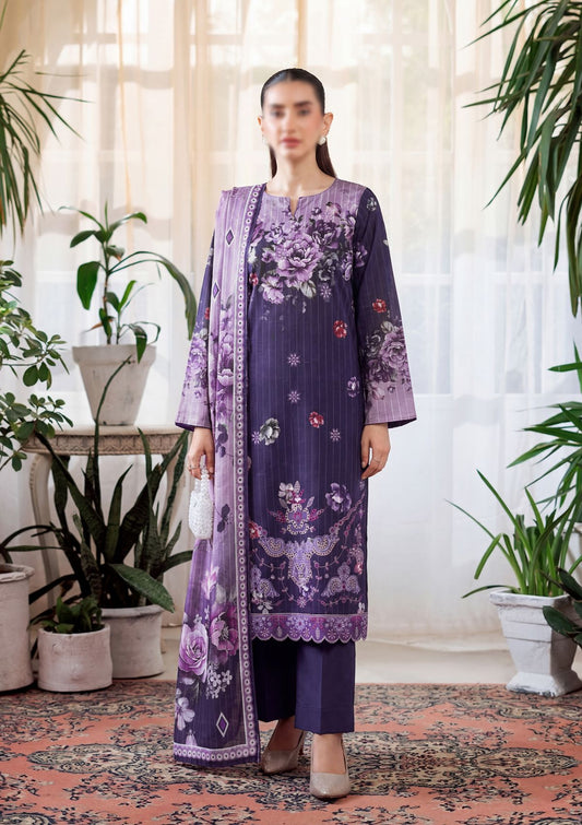 3 Piece - Embroidered Lawn - Fantak V303 - 04