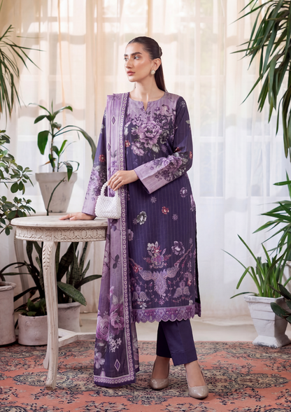 3 Piece - Embroidered Lawn - Fantak V303 - 04